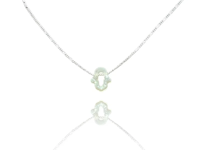 collier Fatma creux blanc