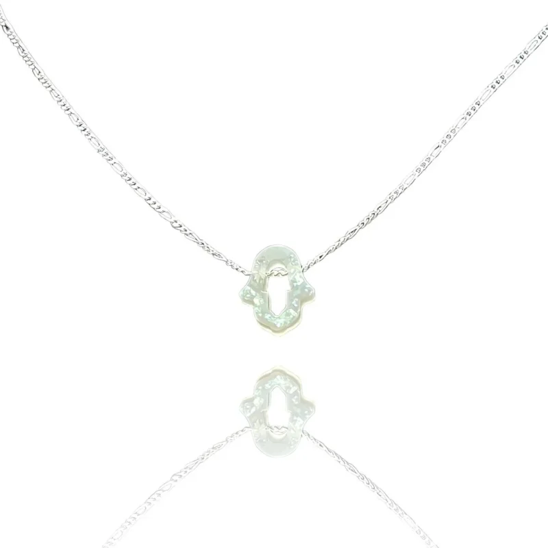 collier Fatma creux blanc