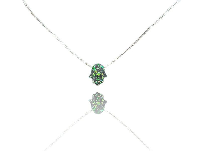 collier en forme de main fatma noir